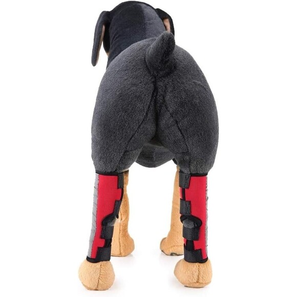 2 PC Dog Knee Brace For Torn ACL,Rear Leg Knee Support Size -Small - Picture 10 of 11